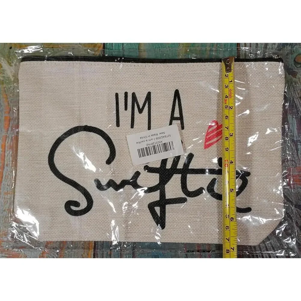 I'm A Swiftie Canvas Cosmetic Bag with Zipper‎